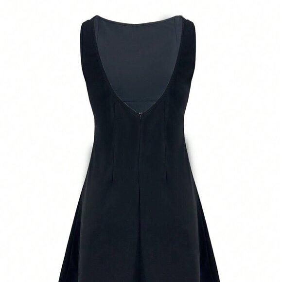 Black Casual Women's Bodycon Sleeveless Dress With Waist Belt - Picture 2 of 4